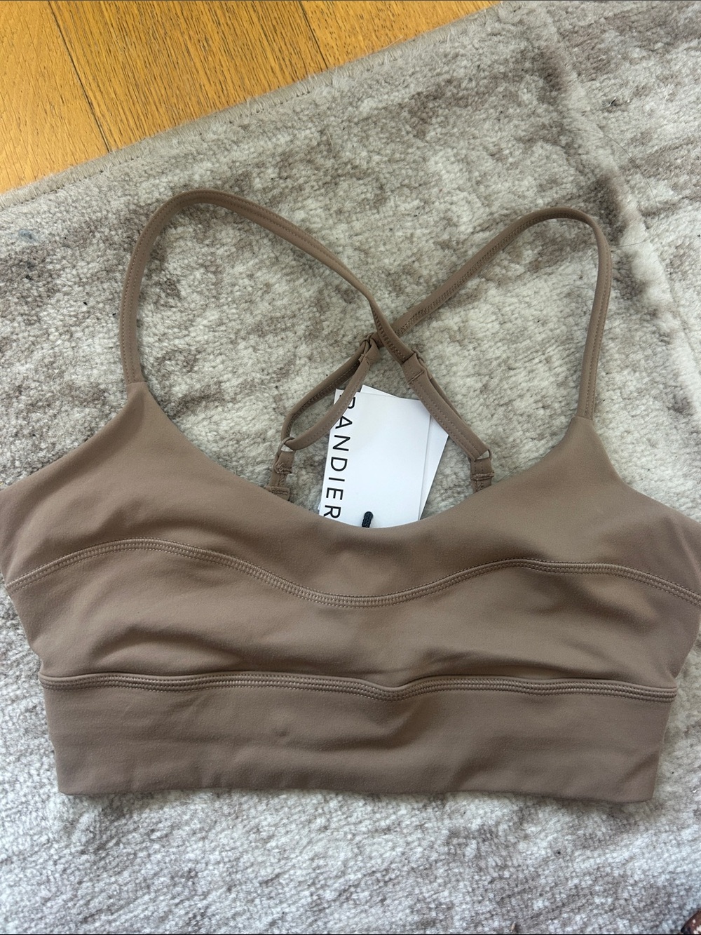 Bandier Taupe Seamless Bralette NWT